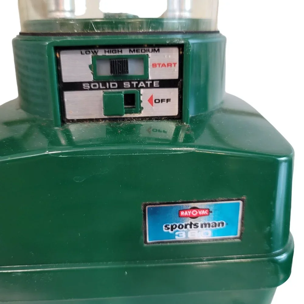 Vintage Green Ray-O-Vac Sportsman Camping Fluorescent Lantern in Box 360-B